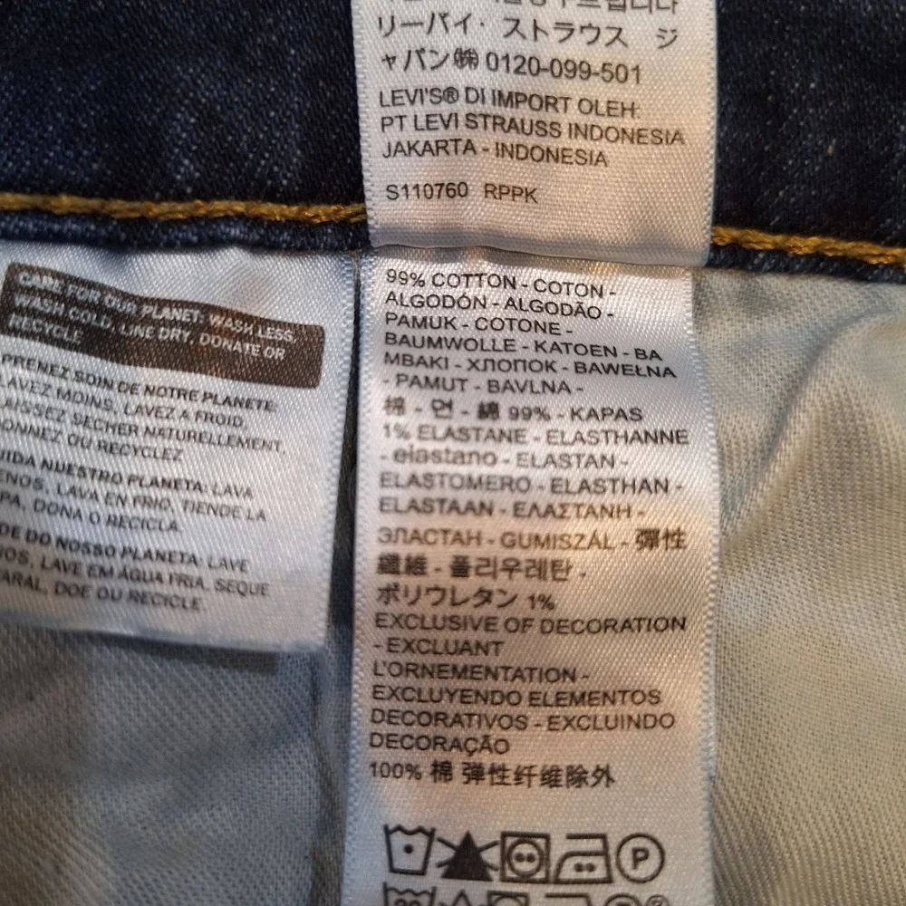 Levi's 505 Regular Fit Jeans Mens 36x30 Blue Dark Wash Straight Leg Denim Pants